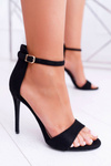 Women's Heeled Sandals Black Filem