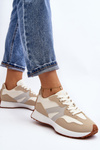 Women's Beige Sports Shoes Chloette
