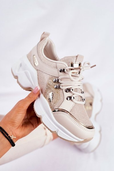 Women's Sport Shoes Gold Beijing