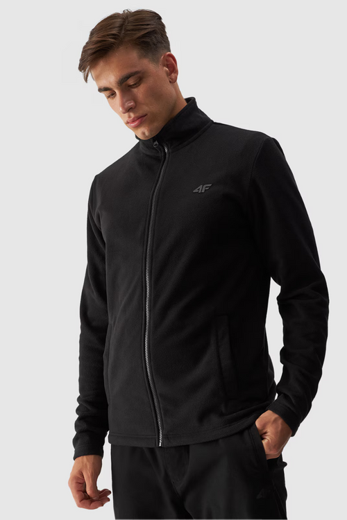Men's Polar Regular With Stand-up Collar Black 4FWMM00TFLEM289-20S