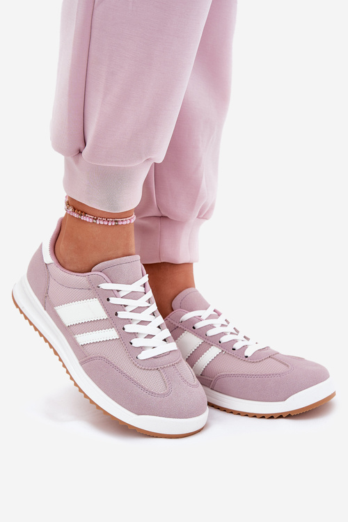 Ladies Sneakers Made Of Eco Suede Purple Marinils
