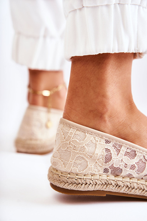 Classic Women's Espadrilles Openwork Beige Catris