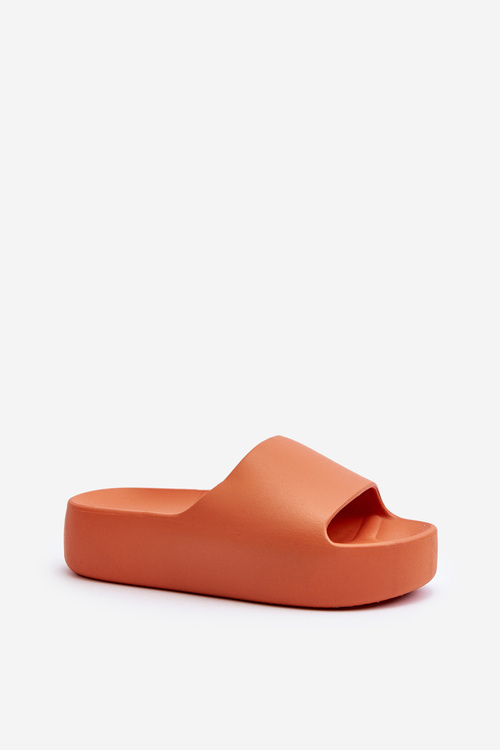 Women's Slides on Thick Sole Orange Oreithano