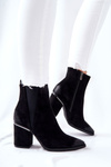 Suede Heeled Boots Black Coriseis