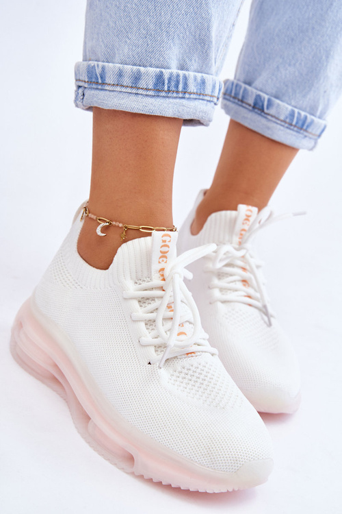 Women's Slip-on Sock Shoes GOE JJ2N4079 White