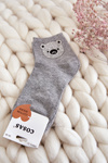 Women's Cotton Socks With Cosas Grey
