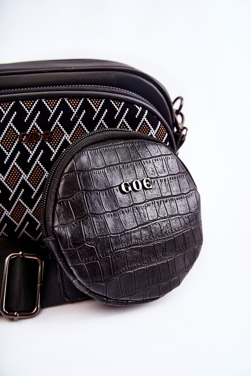 Women's Messenger Bag 3w1 GOE ZNJ031 Black