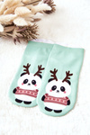 Feet Socks Panda Green