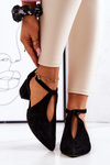 Suede Pumps On A Heel Laura Messi 2309 Black