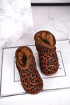 Children's Warm Snow Boots Leopard Gooby