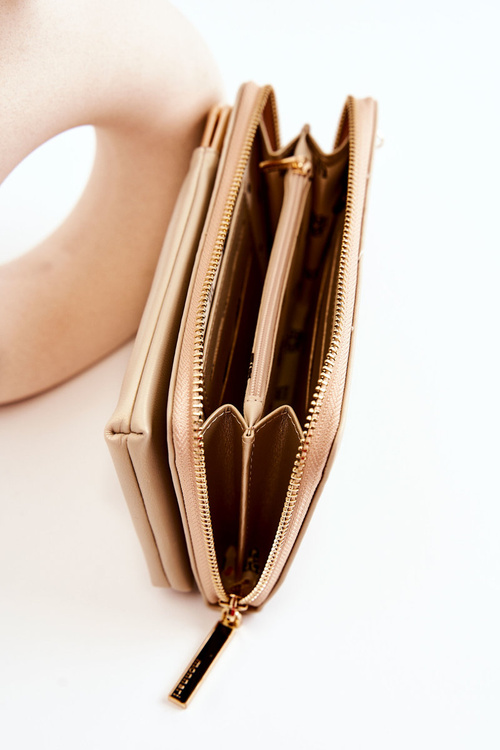 Elegant Purse Wallet 2in1 Monnari ETUA050-0023 Beige-Gold