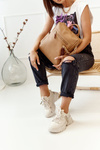 Women's Leather Backpack NOBO NBAG-K1800 Beige