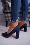 Women's Stiletto pumps Suede Blue Florena