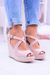 Women's Beige Sandals On Anchor Espadrilles Elonore