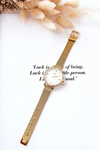 Women's Watch With Zircons On Mesh Bracelet Giorgio&Dario Gold