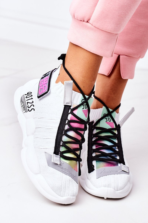 Women's Sports Shoes Sneakers White Bubble Tea