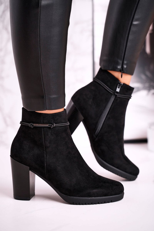 Women’s Ankle Boots Sergio Leone Suede Black BT306