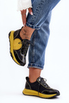 Women's Leather Sport Shoes Maciejka 06295-01 Black-Yellow