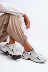 Women's Sports Shoes Sneakers White-Black Leranea
