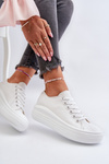 Women's sneakers on chunky platform White Amyete
