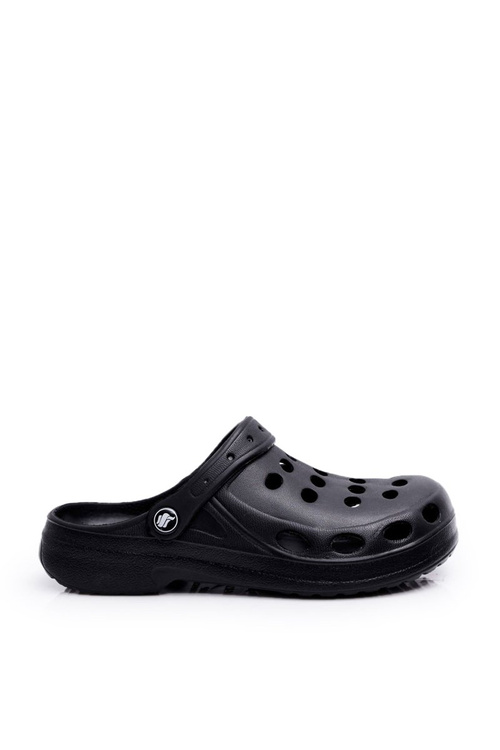 Women's Flip Flops Black Foam EVA Dots