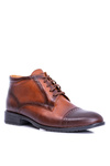 Men's Warmed Boots Polish Leather Sneakers Cognac Columbs