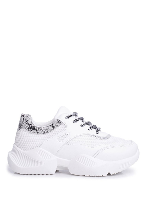 Sportivo Women's Snakeskin Shoes White Giselle