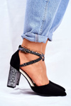 Pumps On High Heel S.Barski Snake Print Black