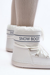 Women's lace-up snow boots white Soia