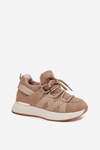 Insulated Women's Sneakers Platform Beige Juvira