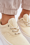 Fabric Sneakers On The Platform Big Star LL2741444 Light yellow