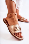 Women's Classic Slippers With Decoration Gold Sherri