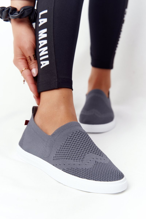 Women's Slip-on Sneakers Big Star FF274A607 Grey