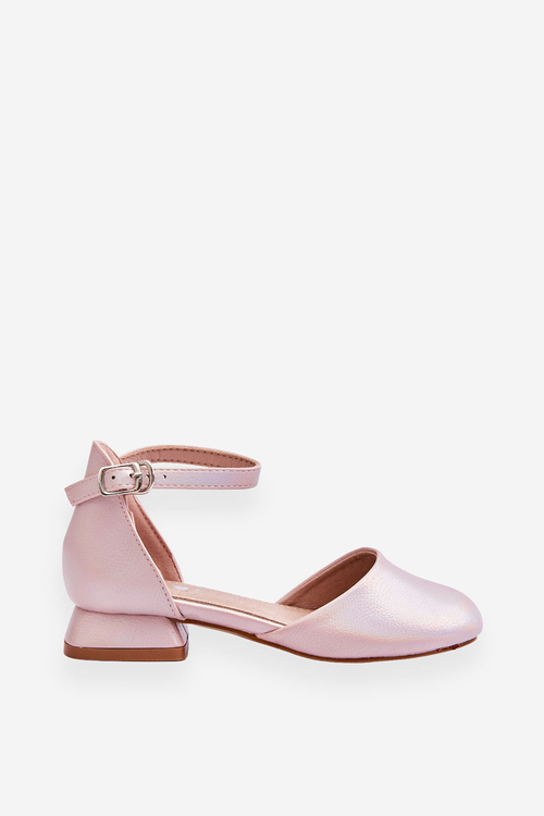 Children's Low Heel Sandals Pink Nelly