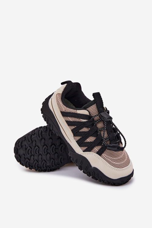 Dziecięce Sneakersy Ze Ściągaczem Beżowe Nanelita