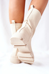 Women's High Boots Beige Loren