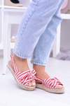 Red Women's Espadrilles Sandals Buni Cocards