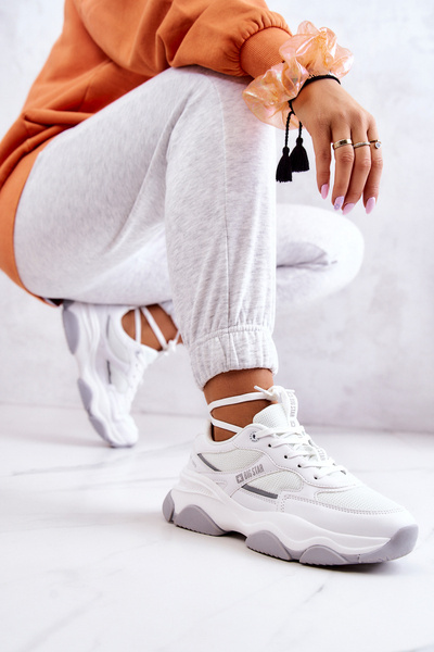 Sneakersy Buty Sportowe Białe Big Star JJ274579