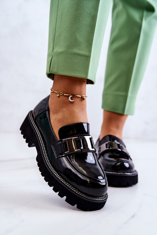 Patent Leather Shoes Black Corine 