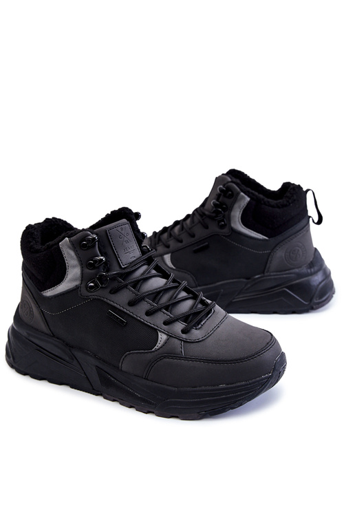 Men's Warm Trekking Shoes Cross Jeans KK1R4031C Black