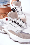 Women's Sport Shoes Cross Jeans White Grey II2R4020C