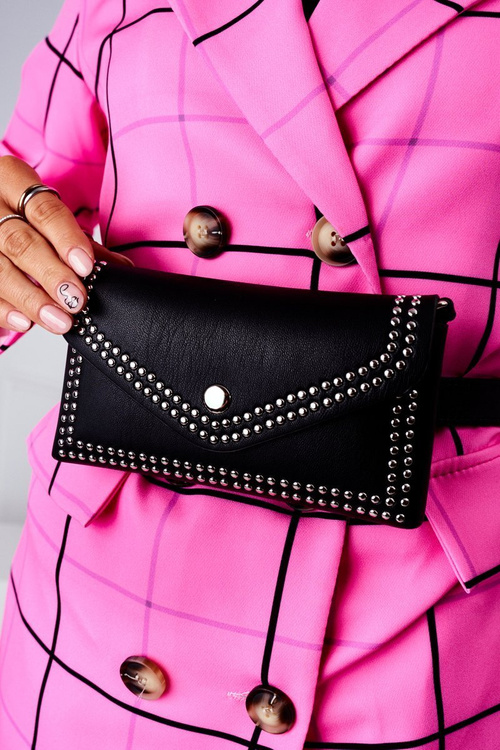 Small Purse Kidney Bag 2in1 Bruno Rossi Black