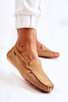 Women's Suede Loafers Dark Beige Millare
