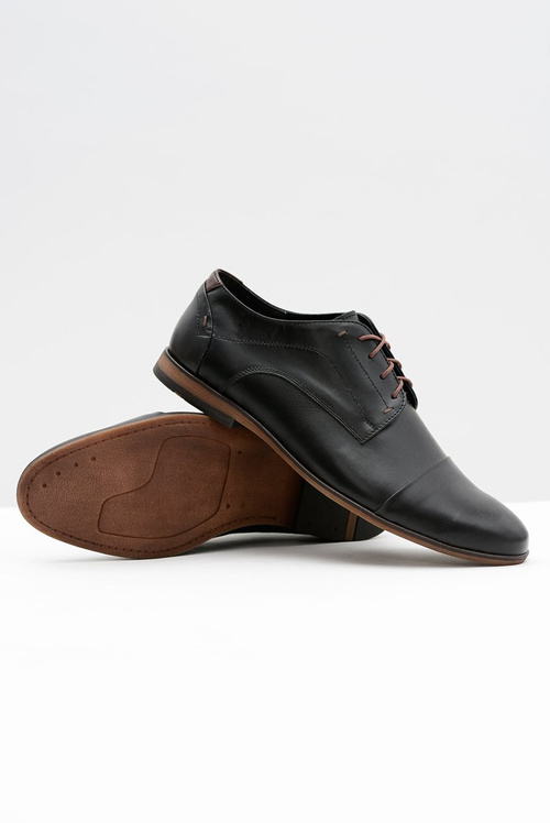 Men's Leather Black Livio Half Boots