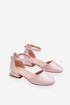 Children's Low Heel Sandals Pink Nelly