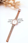 Women's Watch With Zircons On Mesh Bracelet Giorgio&Dario Champagne