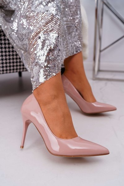 Women's Lu Boo Stilettos Pointed Mirrored Pink Lanthe