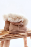 Children's Youth Warm Snow Boots Light beige Roofy