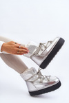 Women's Snow Boots with Silver Lacing Toolsa