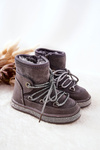 Children's Snowboots with Zircons Grey Wellma